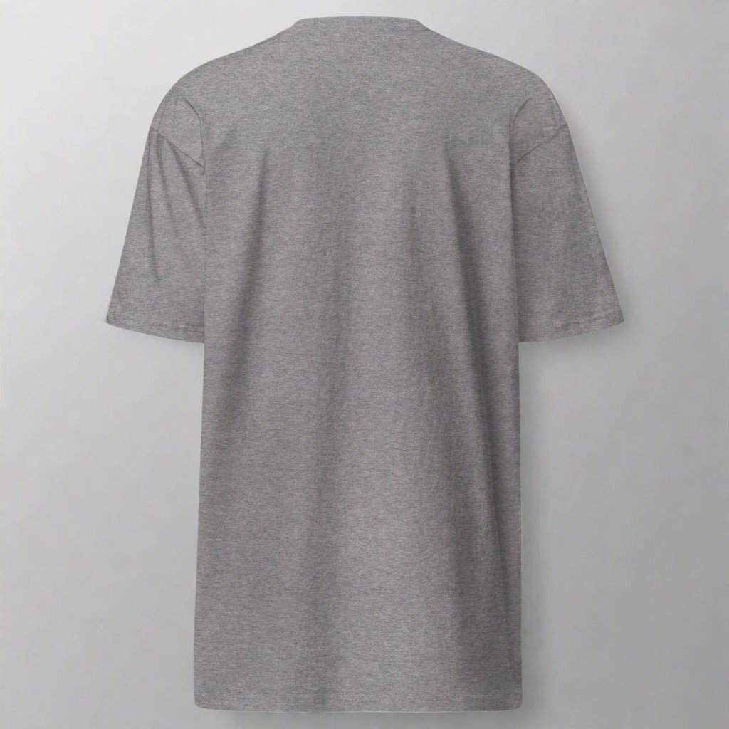 Back of a grey t-shirt