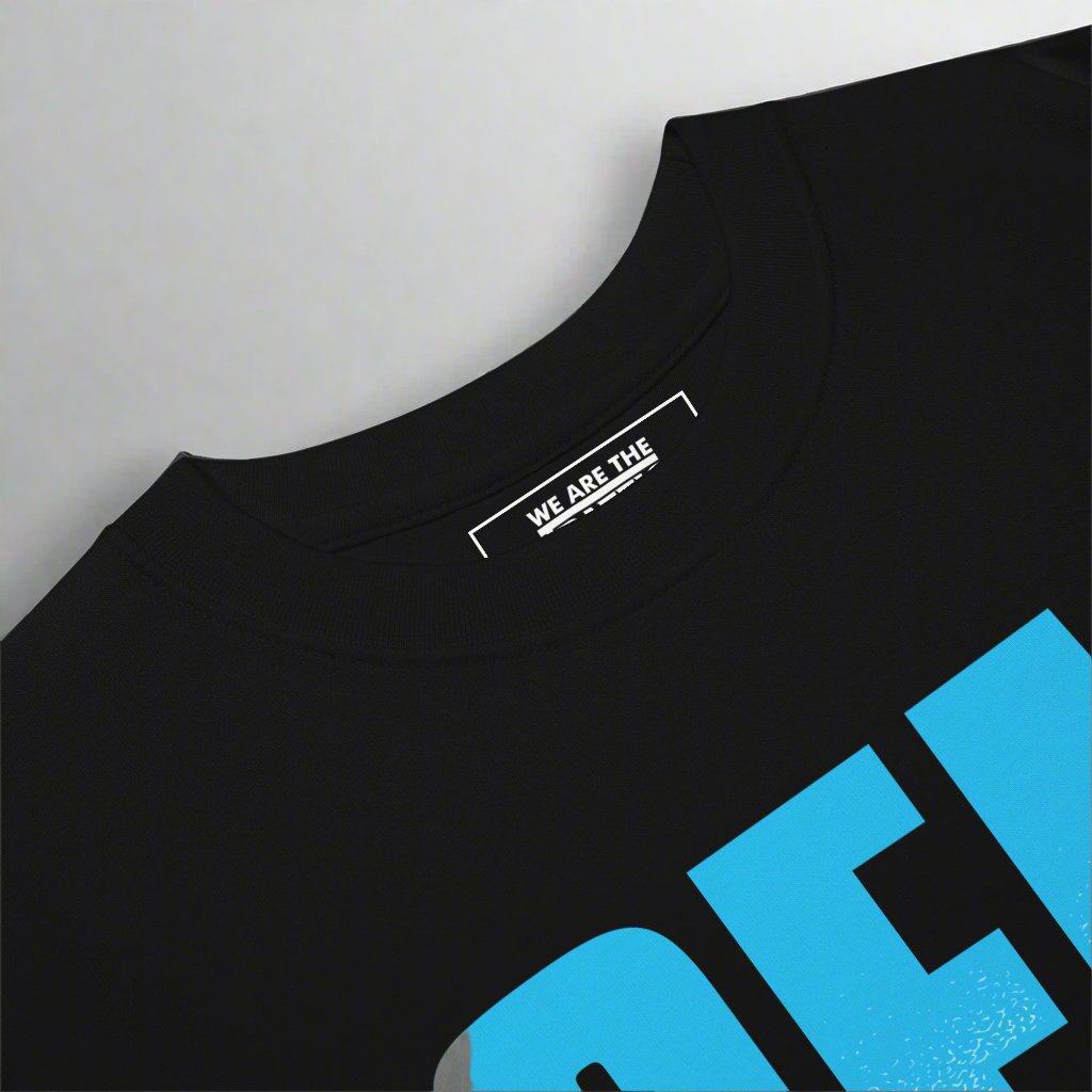 detail of black tshirt