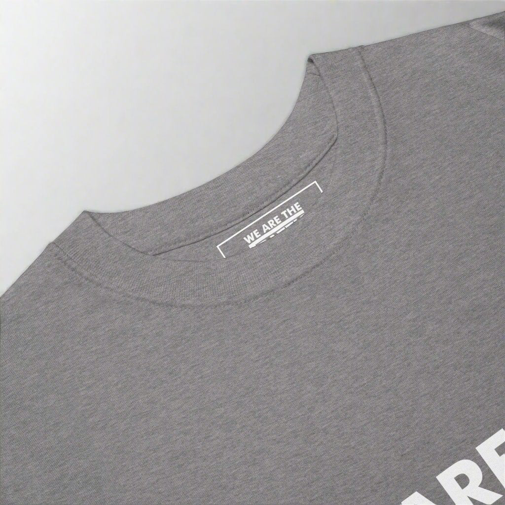 crewneck of a grey t-shirt