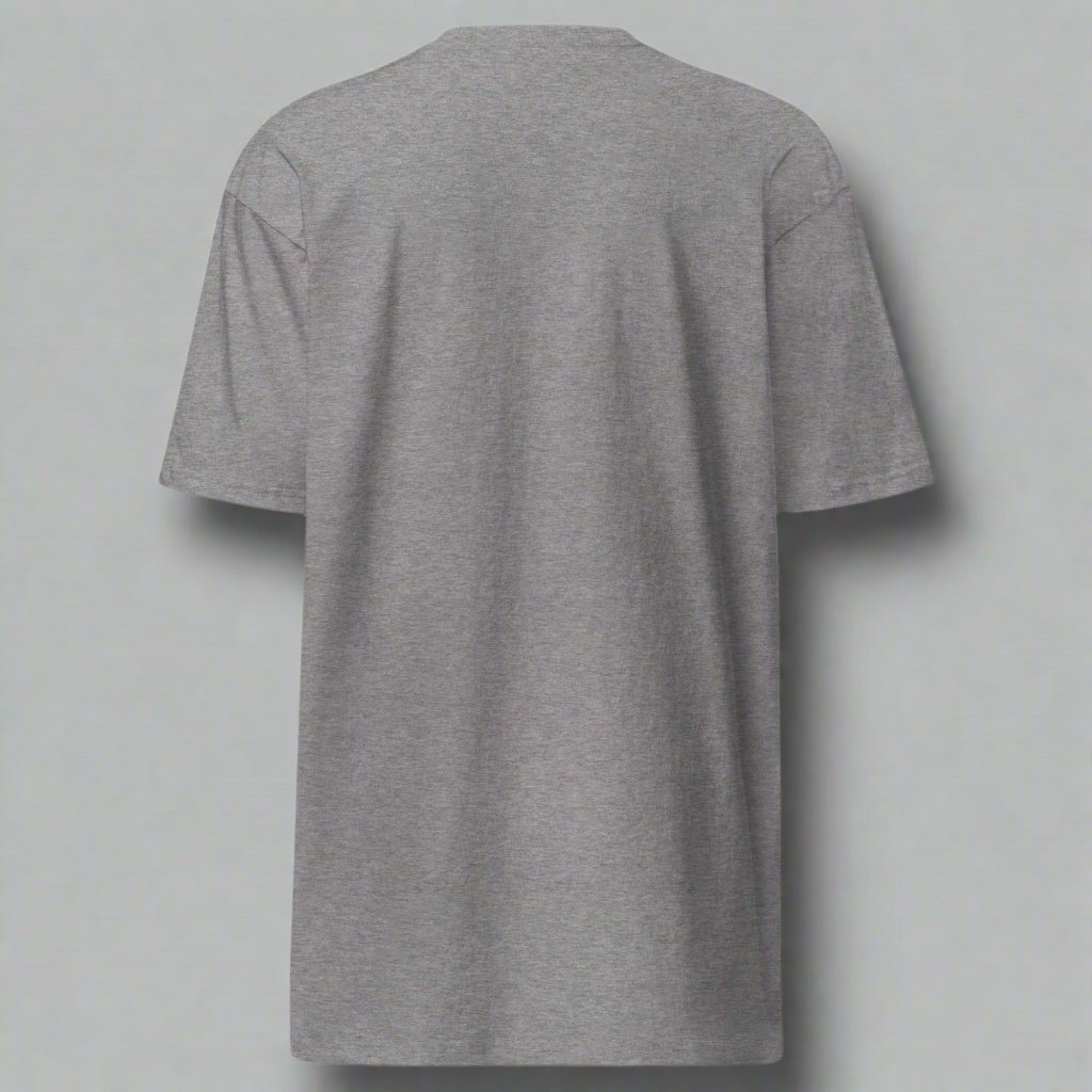 Back of a grey t-shirt