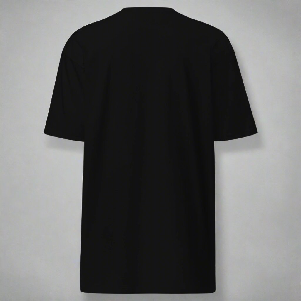 Back of black tshirt